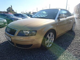 Audi A4 Cabrio,3.0i,162KW,QUATTRO,1.maj.koup.v ČR - 2