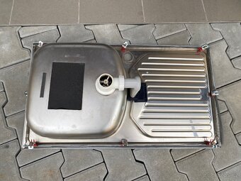 Kuchyňský nerezový dřez Franke s odkapávačem použitý - 2