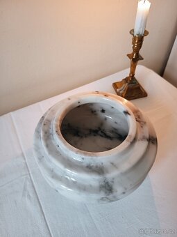 Masivní vintage mramorová dóza z Itálie - 2