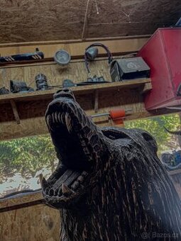 Dřevěné sochy do zahrady socha medvěda - 2