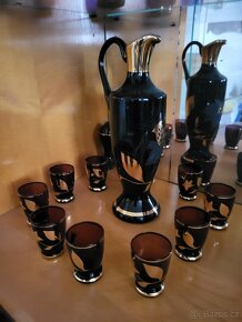 Broušené sklo, likérové soupravy - 2