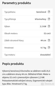 Křovinořez Hecht - 2