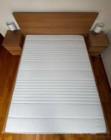 Kompletní postelový set - IKEA MALM + premium matrace - 2