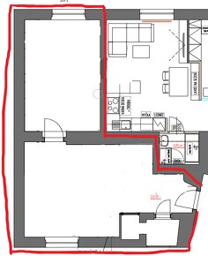 Byt 2+KK 52 m2 po rekonstrukci, cihla - 2