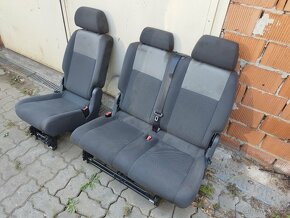 VW Caddy sedačky do 2.řady - 2