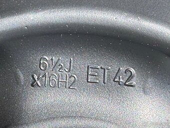 plechový disk - sada 4 ks VW, ŠKODA 6,5x16" ET 42 - 2
