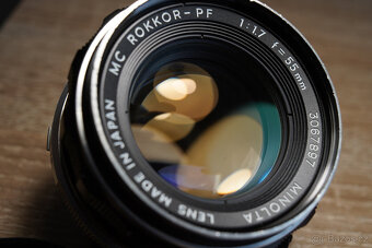 Minolta MC Rokkor-PF 55mm f/1.7 – hezký stav / s bajonetem S - 2