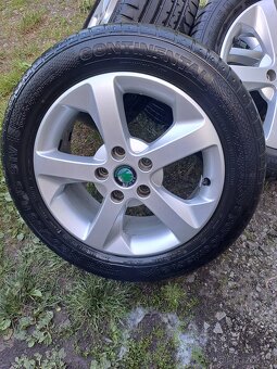Alu kola 5x112 originál Škoda Octavia II 205/55 R16 - 2