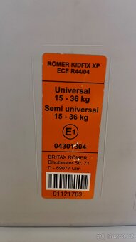 Britax Romer 15-36 kg izofix - 2