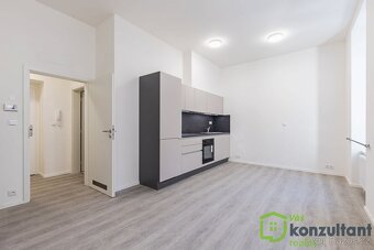 Pronájem moderního bytu 1+kk, 24,65 m² Brno - Veveří - 2