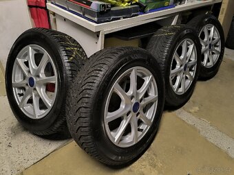 Alu kola FORD Fiesta 4x108 r15 Originál,zim.pneu94%+čidla - 2