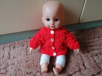 Mrkací mluvící panenka - miminko cca 30 cm - 2