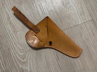 Kožené pouzdro na pistoli ČZ 50/70 světle hnědé, ČSLA, SNB - 2