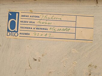 Obraz Jana Lieblová, ves na Vysočině, olej 64x75 - 2