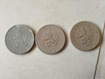 Mince Československo 20 haléř 1921, 1927, 1942 - 2