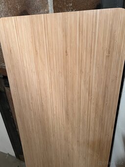 Bambusova deska na stul Ikea Anfallare se 2 nohami - 2