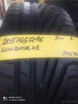 205/45r16 letní pneu uniroyal - 2