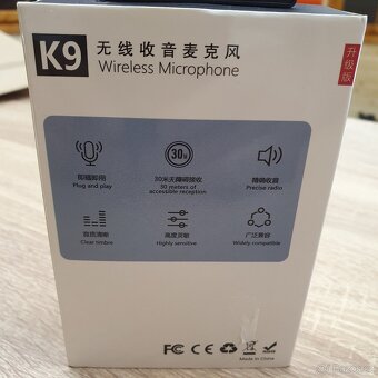Bezdrátový 2.4G mikrofonní systém K9 - 2