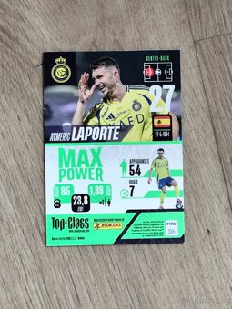 Football card of Aymeric Laporte Max power edition Panini - 2