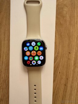 Apple Watch Series 7 Cellular 45 mm stříbrná nerez - 2