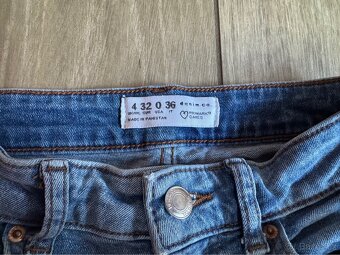 Trhané džíny Denim.co vel 32 146/152 - 2