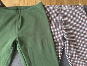 Dvoje zateplené legíny zn. C&A - vel. 134/140 - 2