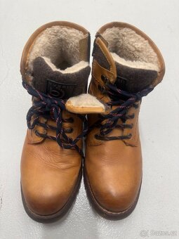 BUGATTI PÁNSKÉ KOŽENÉ KOTNÍKOVÉ BOTY - HNĚDÉ - 2