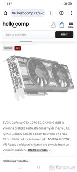 Herní GTX 1070 8 GB Vram - 2