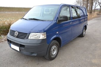 VW Transporter T5 LONG 2.5 TDi, Klima, 6 míst, ČR,2křídlé dv - 2
