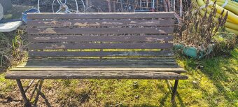 Zahradni lavička na opravu - 2