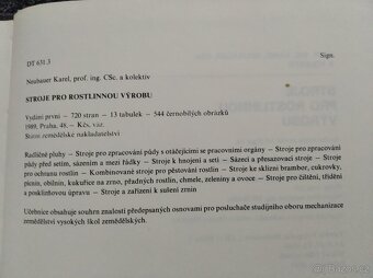 Kniha Stroje pro rostlinnou výrobu - 2