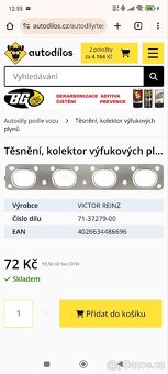 Těsnění kolektor výfuk. Plynů - 2