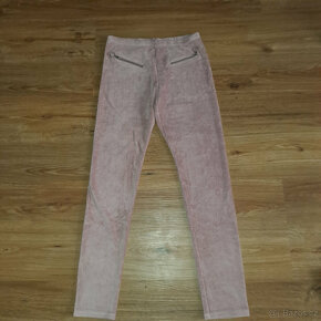 Starorůžové kalhoty C&A vel. 176 - 2