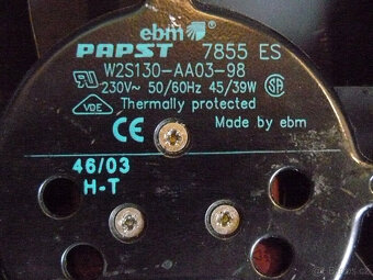 Ventilátor síťový Ebm Papst W2S130-AA03-98 (39/45W) kov - 2