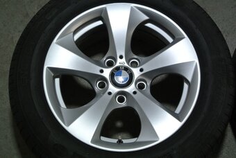 zánovní originál ALU BMW 16" 5x120 ET31 pneu 205/60/16 - 2
