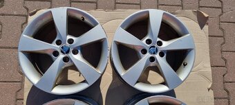 Alu kola originál Škoda Rapid 5x100 7x16 ET46 5JA 601 025 A - 2