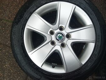 ALU Škoda 5x112 R16 Crateris + 205/55 R16 letní - 2