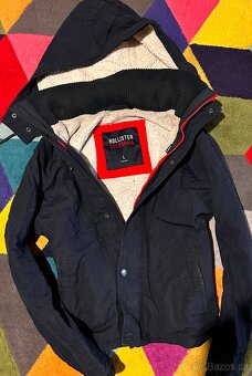 HOLLISTER PÁNSKÁ NAVY ZIMNÍ BUNDA L - 2
