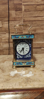 Prodám 2x stolní hodiny Cloisonne Perfektní stav. - 2