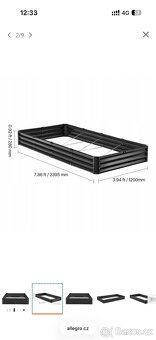 Vyvýšený zahradní záhon tmavě šedý - 2