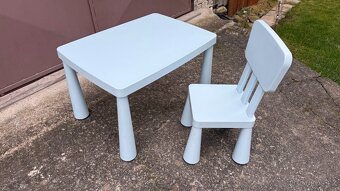 IKEA MAMMUT dětský stůl a židle - 2