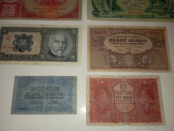 BANKOVKY 30. LÉTA, 1-100 K, 6 RŮZNÝCH NOMINÁLŮ, NEPERFOR. - 2