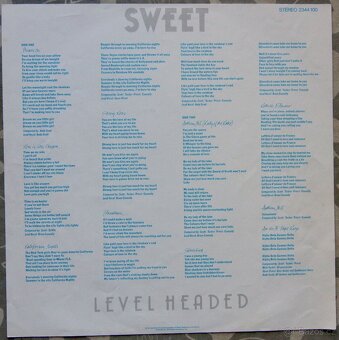 LP deska - Sweet - Level Headed + příloha - 2