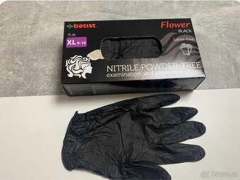 Nitrilové rukavice modré/černé - 2