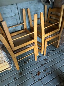Prodám 4 dřevěné židle - 2