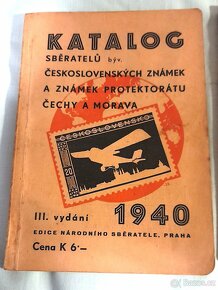 Dva staré filatelistické katalogy - 1940. - 2