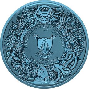 RUSALKA Space Blue Slavic Bestiary 2 Oz Silver Coin, 200 ks - 2