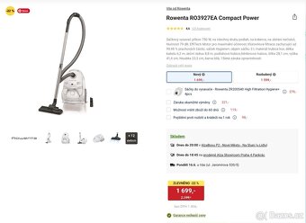 Vysavač Rowenta RO3927EA + 4 sáčky - 2