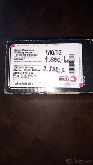 Svářecí Hořák BINZEL ABITIG 17 V, 10-25 - 4 metry - 2
