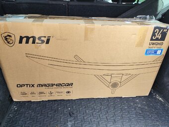 UWQHD ZAHNUTÝ MONITOR MSI OPTIX 34 144HZ - 2